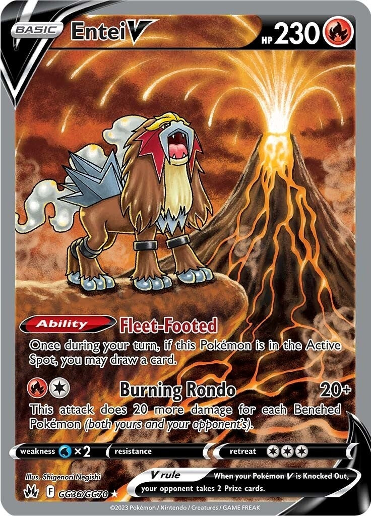 Image for Entei V (GG36/GG70) - Pokemon