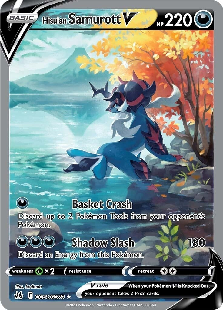 Image for Hisuian Samurott V (GG51/GG70) - Pokemon