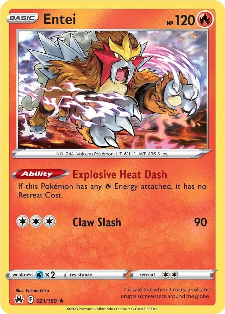 Image for Entei (021/159) - Pokemon