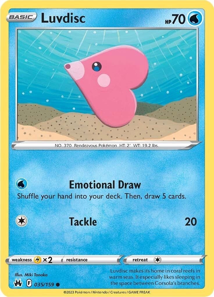 Image for Luvdisc (035/159) - Pokemon