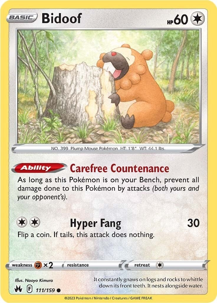 Image for Bidoof (111/159) - Pokemon