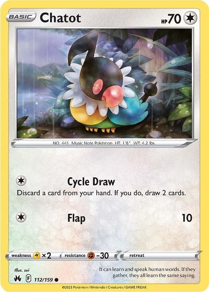 Image for Chatot (112/159) - Pokemon