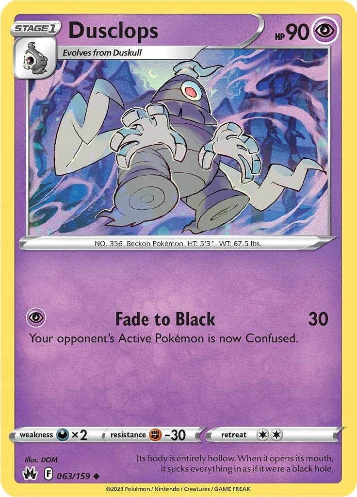 Image for Dusclops (063/159) - Pokemon