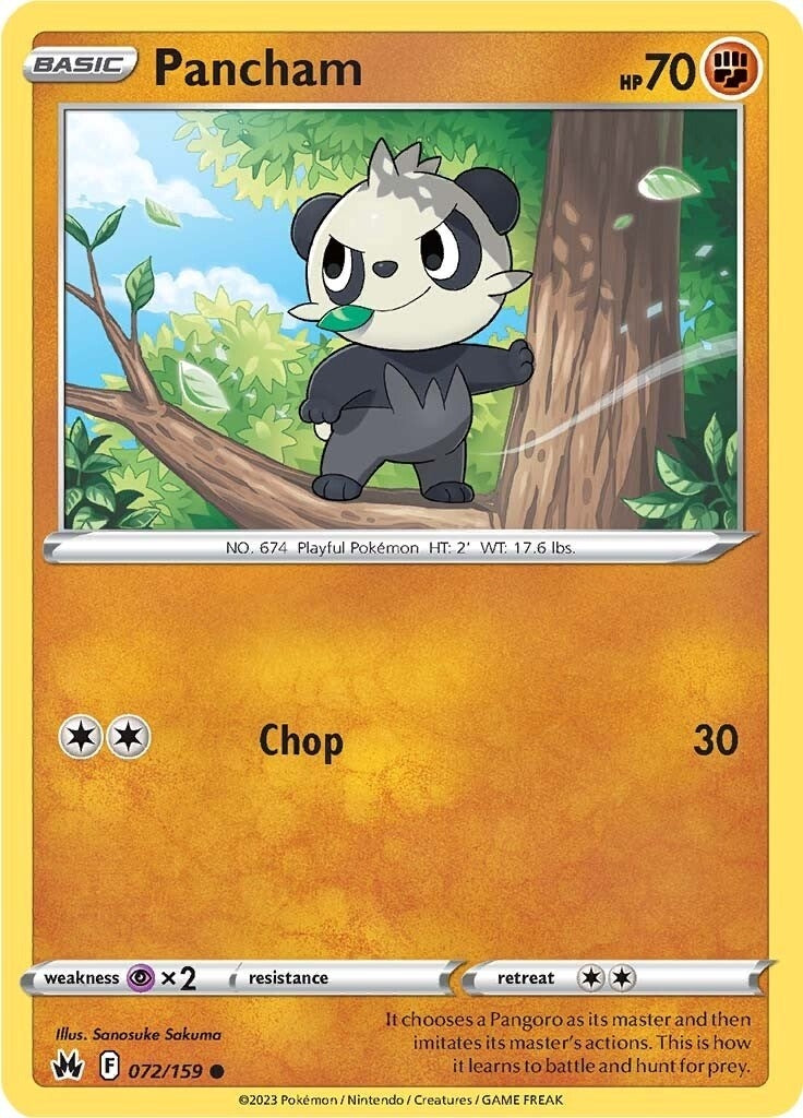 Image for Pancham (072/159) - Pokemon
