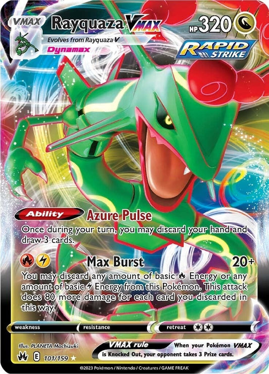 Image for Rayquaza VMAX (101) (101/159) - Pokemon