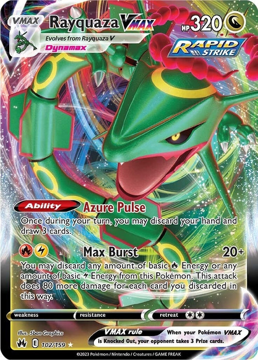 Image for Rayquaza VMAX (102) (102/159) - Pokemon