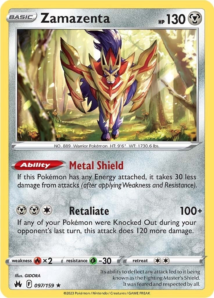 Image for Zamazenta (097/159) - Pokemon