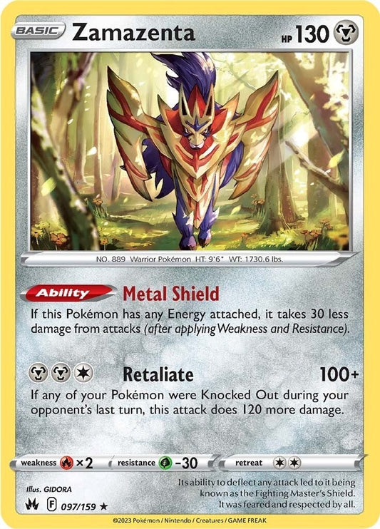Image for Zamazenta (097/159) - Pokemon