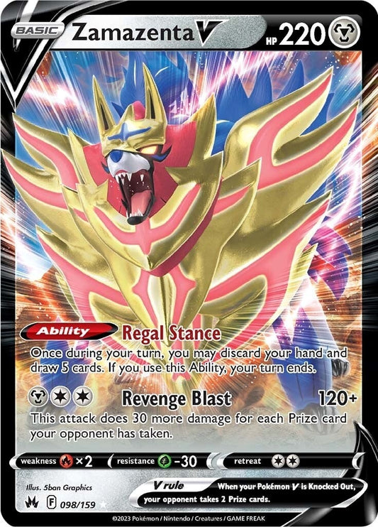Image for Zamazenta V (098/159) - Pokemon