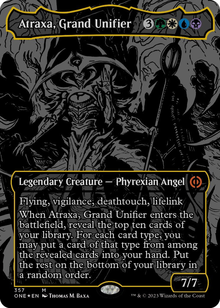Image for Atraxa, Grand Unifier (Oil Slick Raised Foil) (357) - Magic: The Gathering