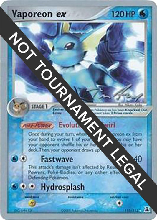 Image for Vaporeon ex - 2007 (Tom Roos) (110/113) - Pokemon