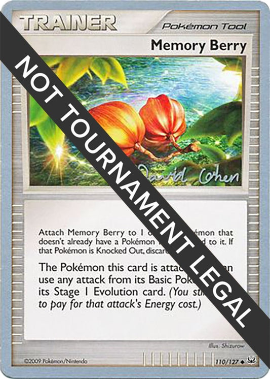 Image for Memory Berry - 2009 (David Cohen) (110/127) - Pokemon