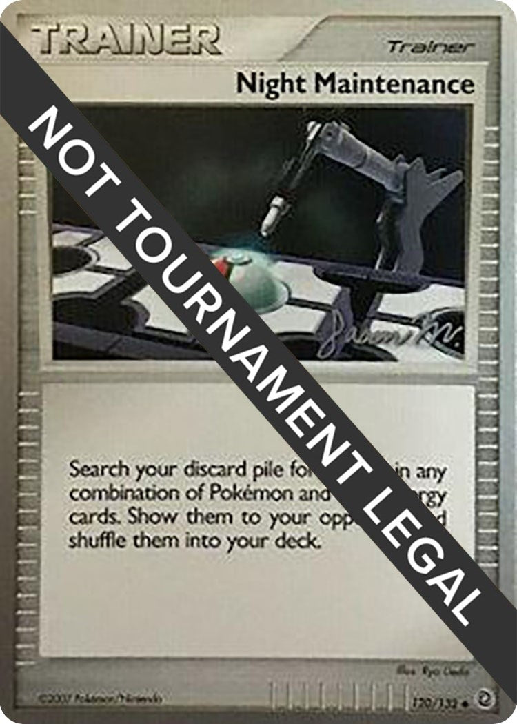 Image for Night Maintenance - 2009 (Jason Martinez) (120/132) - Pokemon