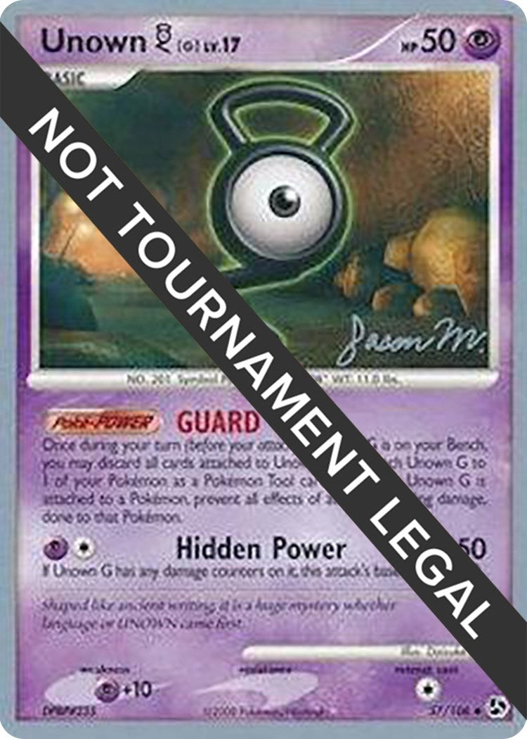 Image for Unown [G] - 2009 (Jason Martinez) (57/106) - Pokemon