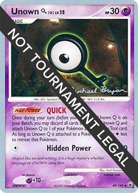 Image for Unown [Q] - 2010 (Mychael Bryan) (49/100) - Pokemon