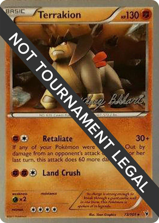 Image for Terrakion - 2012 (Zachary Bokhari) (73/101) - Pokemon