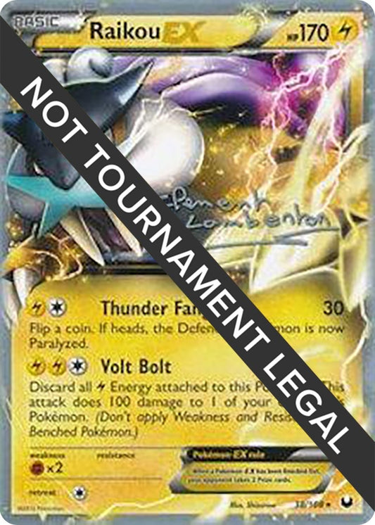 Image for Raikou EX - 2013 (Clement Lamberton) (38/108) - Pokemon