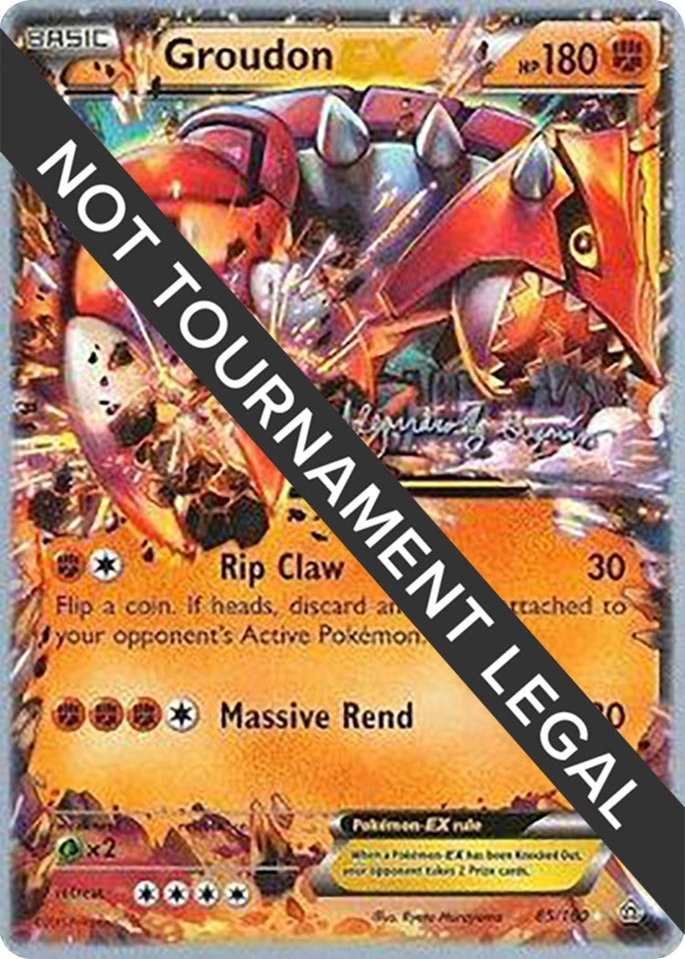 Image for Groudon EX - 2015 (Alejandro Ng-Guzman) (85/160) - Pokemon