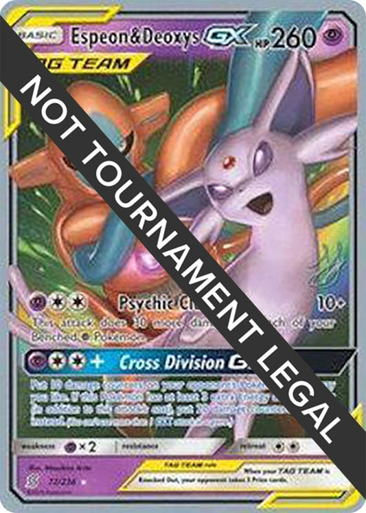 Image for Espeon & Deoxys GX - 2019 (Henry Brand) (72/236) - Pokemon