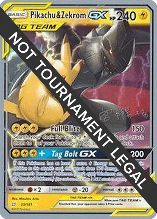Image for Pikachu & Zekrom GX - 2019 (Haruki Miyamoto) (33/181) - Pokemon