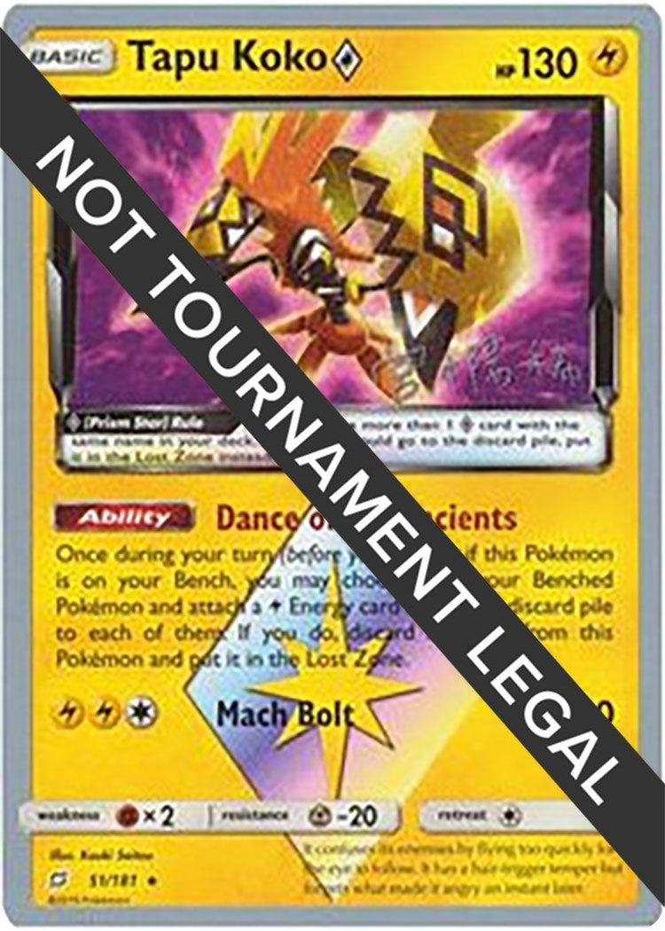Image for Tapu Koko Prism Star - 2019 (Haruki Miyamoto) (51/181) - Pokemon