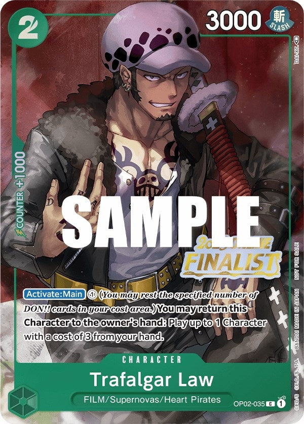 Image for Trafalgar Law (Online Regional 2023) [Finalist] (OP02-035) - One Piece Card Game