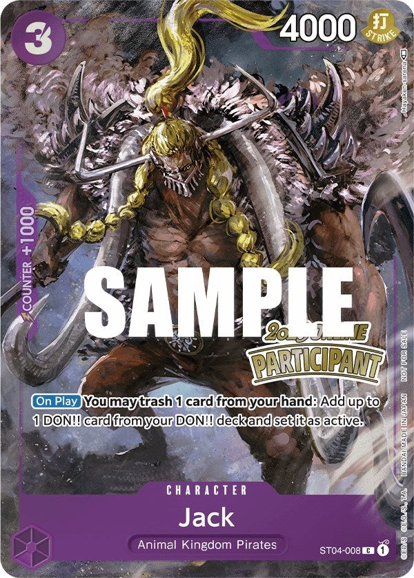 Image for Jack (Online Regional 2023) [Participant] (ST04-008) - One Piece Card Game