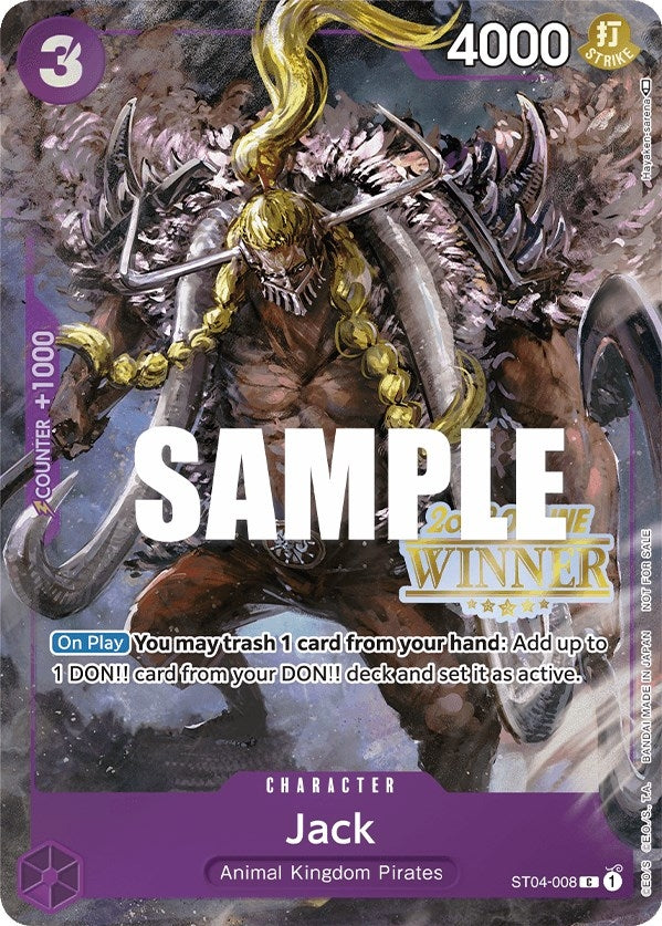 Image for Jack (Online Regional 2023) [Winner] (ST04-008) - One Piece Card Game