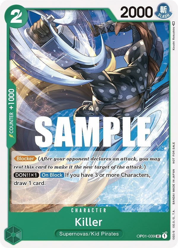Image for Killer (Promotion Pack 2023) (OP01-039) - One Piece Card Game