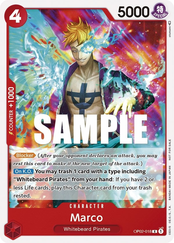 Image for Marco (Promotion Pack 2023) (OP02-018) - One Piece Card Game