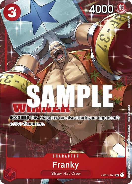 Image for Franky (Tournament Pack Vol. 2) [Winner] (OP01-021) - One Piece Card Game