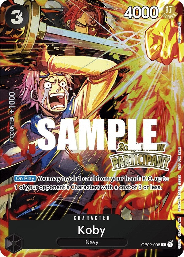 Image for Koby (Offline Regional 2023) [Participant] (OP02-098) - One Piece Card Game