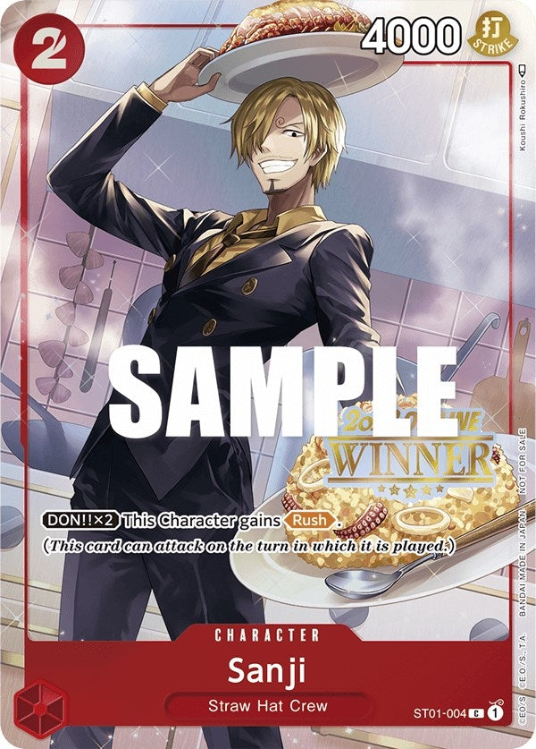 Image for Sanji (Offline Regional 2023) [Winner] (ST01-004) - One Piece Card Game