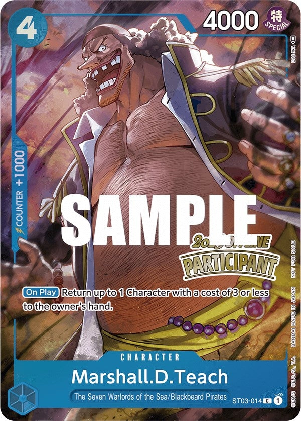 Image for Marshall.D.Teach (Offline Regional 2023) [Participant] (ST03-014) - One Piece Card Game