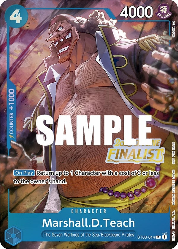 Image for Marshall.D.Teach (Offline Regional 2023) [Finalist] (ST03-014) - One Piece Card Game