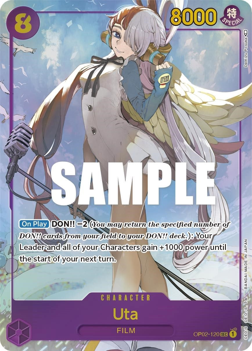 Image for Uta (Alternate Art) (OP02-120) - One Piece Card Game