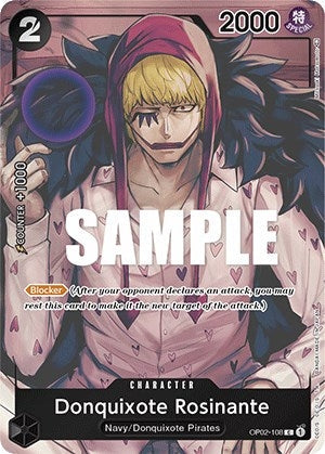 Image for Donquixote Rosinante (Box Topper) (OP02-108) - One Piece Card Game