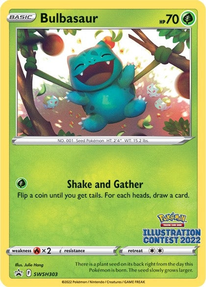 Image for Bulbasaur (Illustration Contest 2022) (SWSH303) - Pokemon