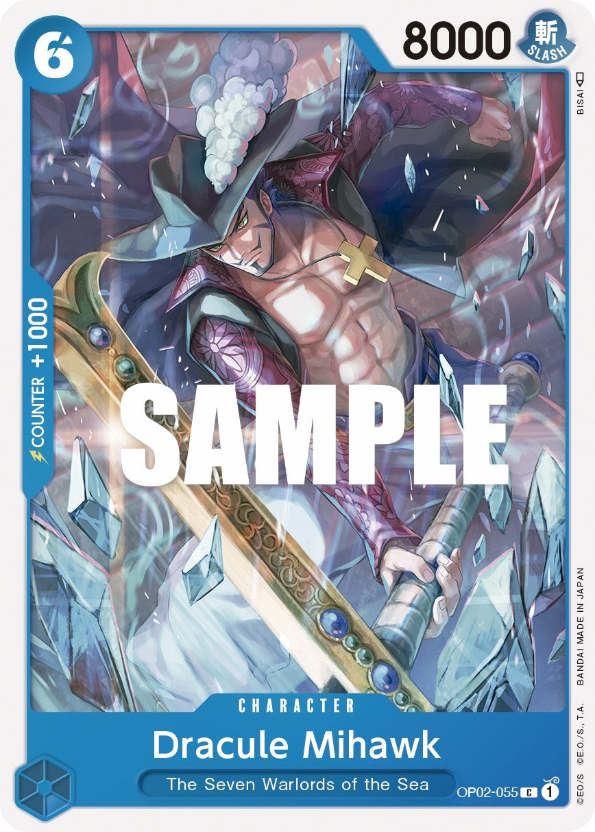 Image for Dracule Mihawk (OP02-055) - One Piece Card Game