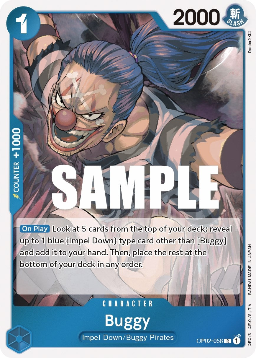 Image for Buggy (OP02-058) - One Piece Card Game