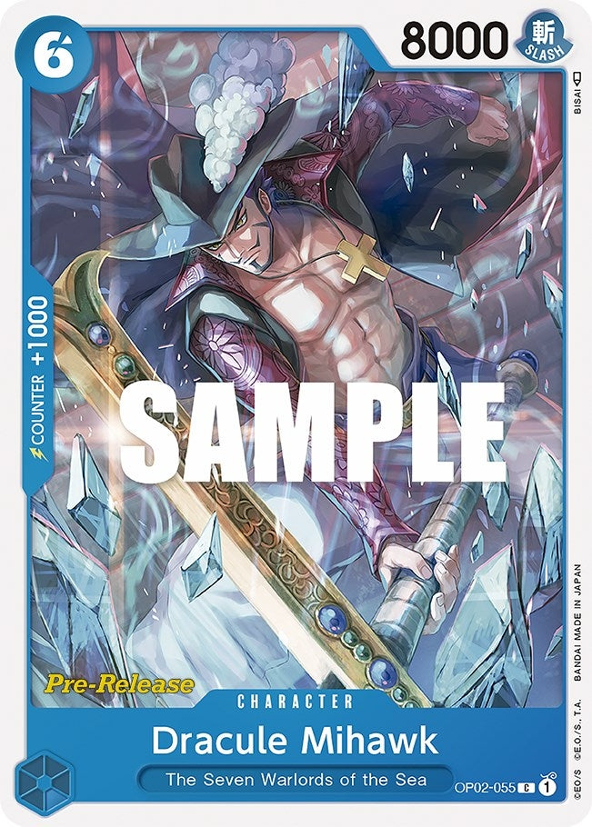 Image for Dracule Mihawk (OP02-055) - One Piece Card Game