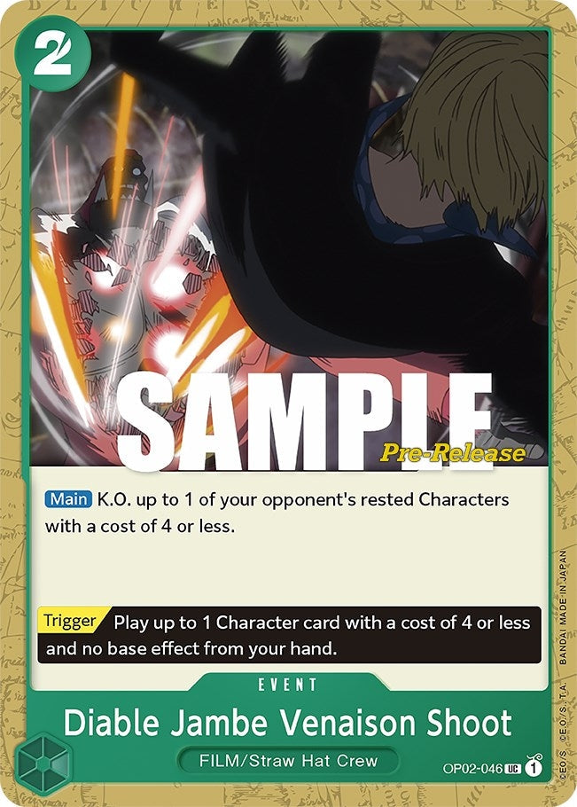 Image for Diable Jambe Venaison Shoot (OP02-046) - One Piece Card Game