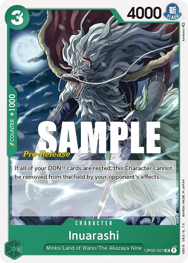 Image for Inuarashi (OP02-027) - One Piece Card Game