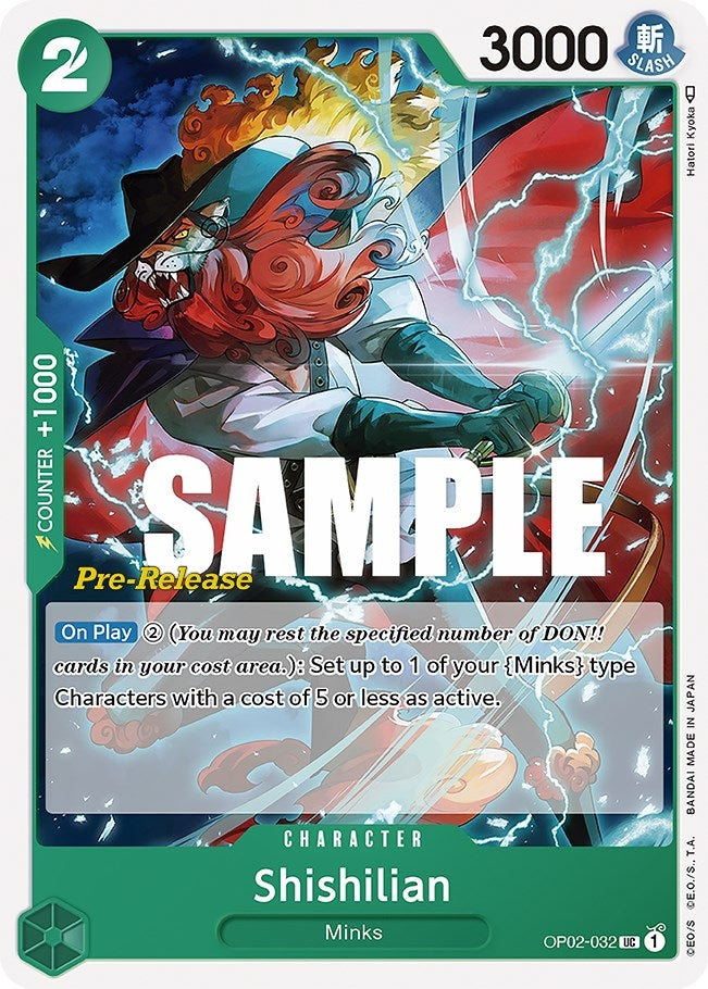 Image for Shishilian (OP02-032) - One Piece Card Game