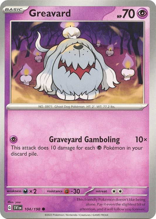 Image for Greavard (104/198) - Pokemon