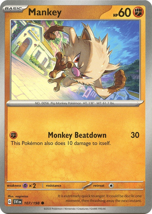 Image for Mankey (107/198) - Pokemon