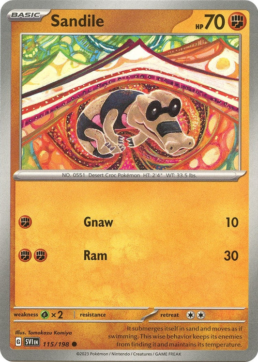Image for Sandile (115/198) - Pokemon