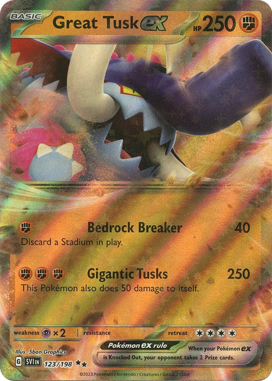 Image for Great Tusk ex (123/198) - Pokemon