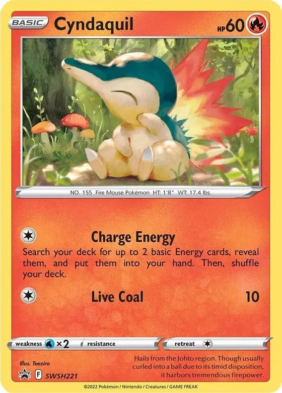 Image for Cyndaquil - SWSH221 (Cosmos Holo) (SWSH221) - Pokemon