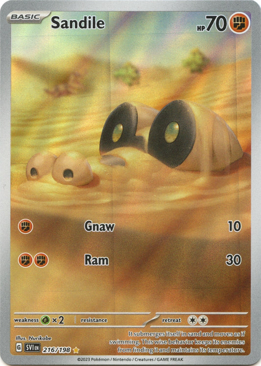 Image for Sandile (216/198) - Pokemon